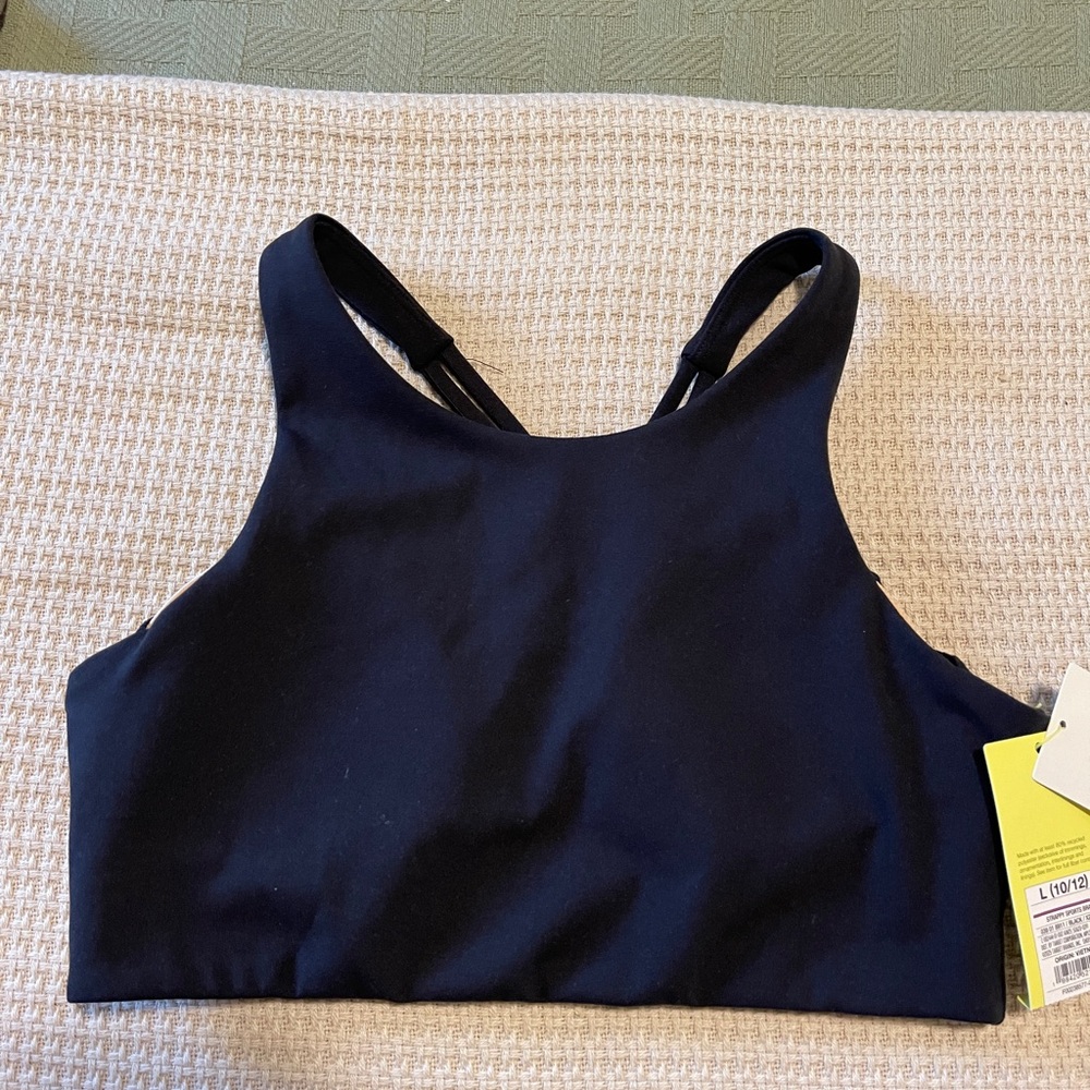 Target Black Sports Bra with Racerback Design
